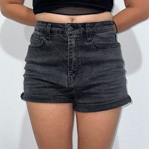 Forever 21 black jean shorts
